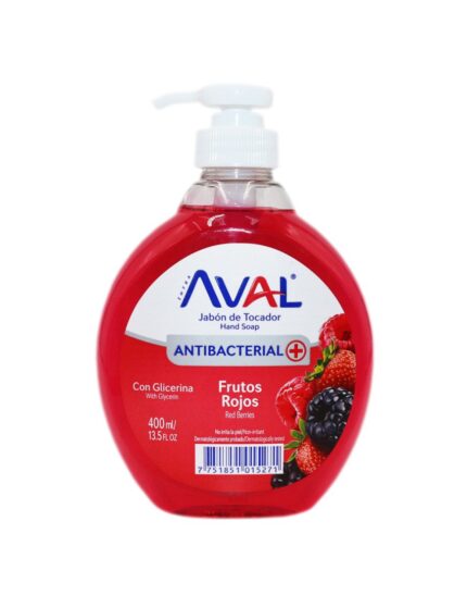 Jabón Líquido Antibacterial Frutos Rojos 400 ml – Aval