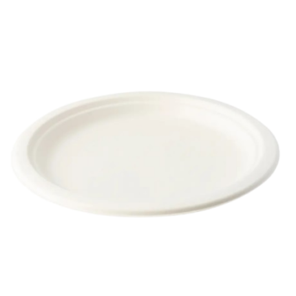 Plato De Fibra De Caña De Azucar 26 Cm X 25 Und