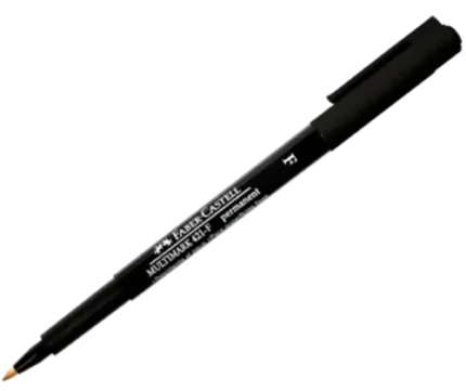 Marcador Permanente Negro Multimark 421-F  Faber Castell