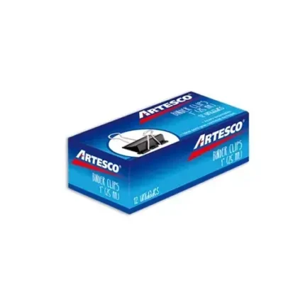 Binder Clips 1" (25mm) Artesco X 12 Unds