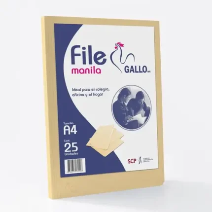 File Manila A4 X 25 Und Marca Gallo